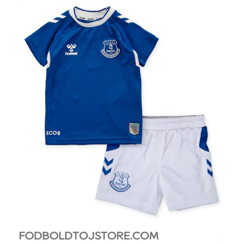 Everton Hjemmebanesæt Børn 2022-23 Kortærmet (+ Korte bukser)